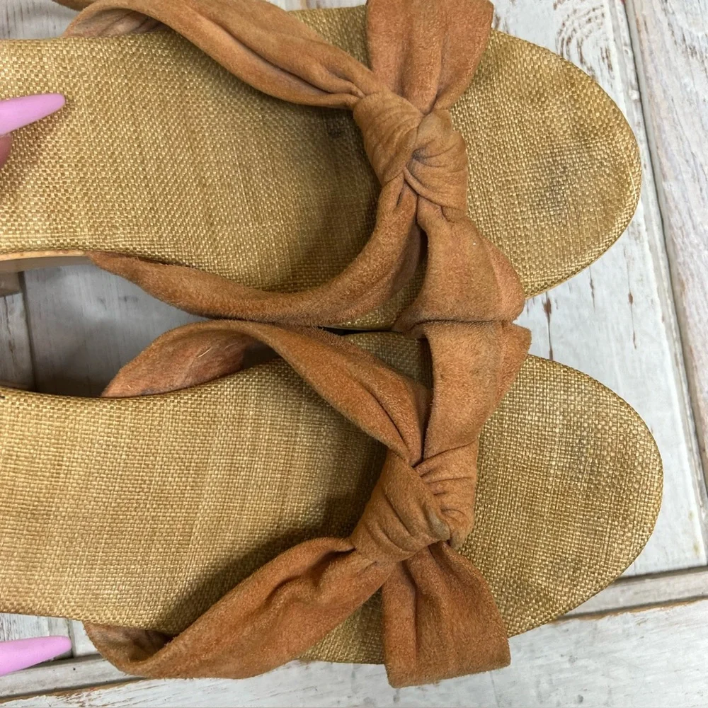 Miss Albright Wood Platform Sandals